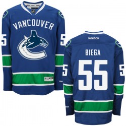 Alex Biega Vancouver Canucks Reebok Premier Royal Blue Home Jersey