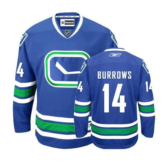 Alexandre Burrows Vancouver Canucks Reebok Premier Royal Blue Home Jersey  On Sale