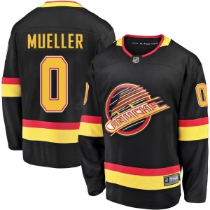 Youth Ty Mueller Vancouver Canucks Fanatics Branded Premier Black Breakaway 2019/20 Flying Skate Jersey