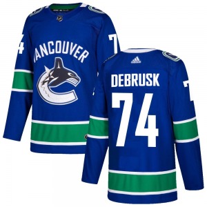 Jake DeBrusk Vancouver Canucks Adidas Authentic Blue Home Jersey