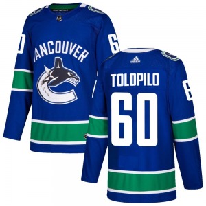 Nikita Tolopilo Vancouver Canucks Adidas Authentic Blue Home Jersey