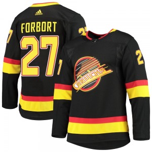 Derek Forbort Vancouver Canucks Adidas Authentic Black Alternate Primegreen Pro Jersey