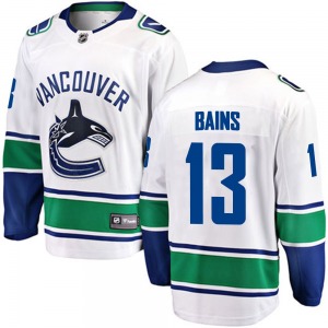 Arshdeep Bains Vancouver Canucks Fanatics Branded Breakaway White Away Jersey