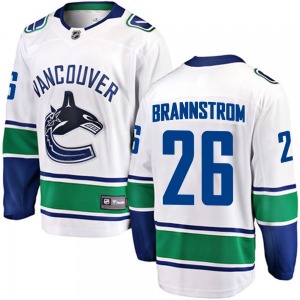 Erik Brannstrom Vancouver Canucks Fanatics Branded Breakaway White Away Jersey