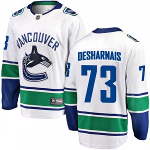 Vincent Desharnais Vancouver Canucks Fanatics Branded Breakaway White Away Jersey