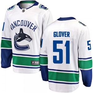 Ty Glover Vancouver Canucks Fanatics Branded Breakaway White Away Jersey