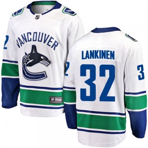 Kevin Lankinen Vancouver Canucks Fanatics Branded Breakaway White Away Jersey