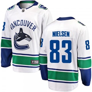 Tristen Nielsen Vancouver Canucks Fanatics Branded Breakaway White Away Jersey