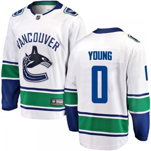 Ty Young Vancouver Canucks Fanatics Branded Breakaway White Away Jersey