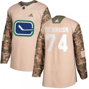 Jake DeBrusk Vancouver Canucks Adidas Authentic Camo Veterans Day Practice Jersey