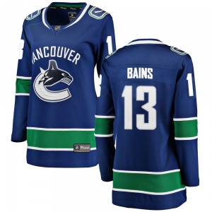 Women's Arshdeep Bains Vancouver Canucks Fanatics Branded Breakaway Blue Home Jersey