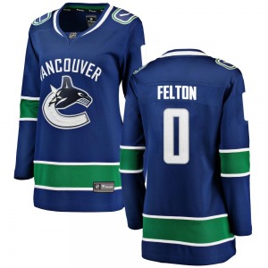 Women's Christian Felton Vancouver Canucks Fanatics Branded Breakaway Blue Home Jersey