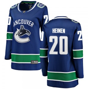 Women's Danton Heinen Vancouver Canucks Fanatics Branded Breakaway Blue Home Jersey