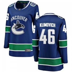 Women's Danila Klimovich Vancouver Canucks Fanatics Branded Breakaway Blue Home Jersey