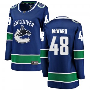 Women's Cole McWard Vancouver Canucks Fanatics Branded Breakaway Blue Home Jersey