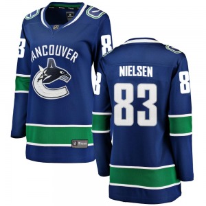 Women's Tristen Nielsen Vancouver Canucks Fanatics Branded Breakaway Blue Home Jersey