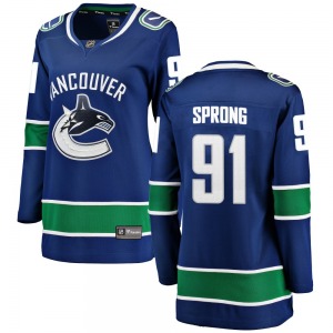 Women's Daniel Sprong Vancouver Canucks Fanatics Branded Breakaway Blue Home Jersey