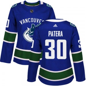 Women's Jiri Patera Vancouver Canucks Adidas Authentic Blue Home Jersey