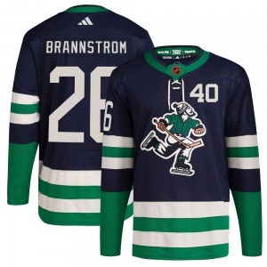 Youth Erik Brannstrom Vancouver Canucks Adidas Authentic Navy Reverse Retro 2.0 Jersey