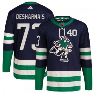 Youth Vincent Desharnais Vancouver Canucks Adidas Authentic Navy Reverse Retro 2.0 Jersey