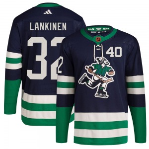 Youth Kevin Lankinen Vancouver Canucks Adidas Authentic Navy Reverse Retro 2.0 Jersey