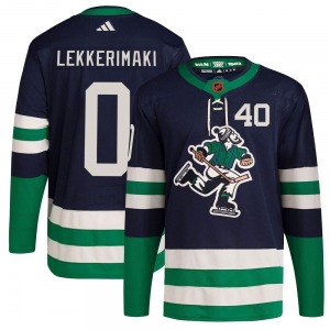 Youth Jonathan Lekkerimaki Vancouver Canucks Adidas Authentic Navy Reverse Retro 2.0 Jersey