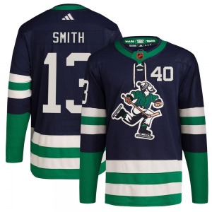 Youth Nathan Smith Vancouver Canucks Adidas Authentic Navy Reverse Retro 2.0 Jersey