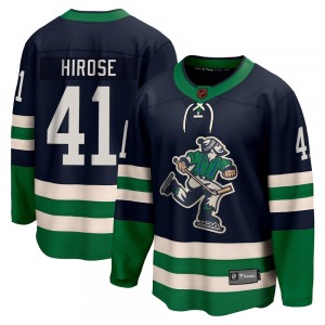 Akito Hirose Vancouver Canucks Fanatics Branded Breakaway Navy Special Edition 2.0 Jersey