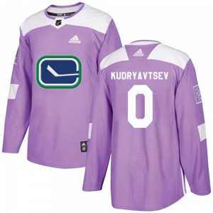 Youth Kirill Kudryavtsev Vancouver Canucks Adidas Authentic Purple Fights Cancer Practice Jersey