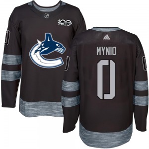 Youth Sawyer Mynio Vancouver Canucks Authentic Black 1917-2017 100th Anniversary Jersey