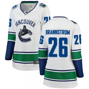 Women's Erik Brannstrom Vancouver Canucks Fanatics Branded Breakaway White Away Jersey