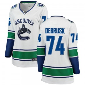 Women's Jake DeBrusk Vancouver Canucks Fanatics Branded Breakaway White Away Jersey