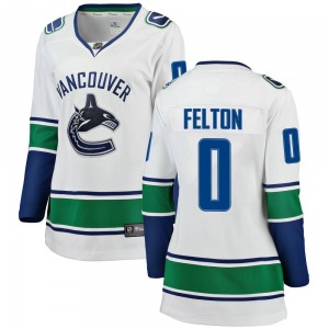 Women's Christian Felton Vancouver Canucks Fanatics Branded Breakaway White Away Jersey