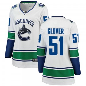 Women's Ty Glover Vancouver Canucks Fanatics Branded Breakaway White Away Jersey