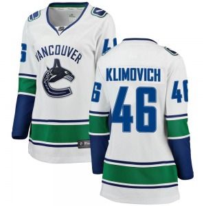 Women's Danila Klimovich Vancouver Canucks Fanatics Branded Breakaway White Away Jersey