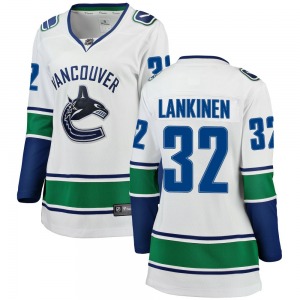 Women's Kevin Lankinen Vancouver Canucks Fanatics Branded Breakaway White Away Jersey