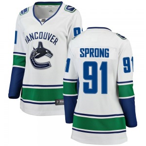 Women's Daniel Sprong Vancouver Canucks Fanatics Branded Breakaway White Away Jersey