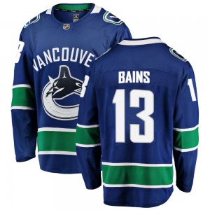 Arshdeep Bains Vancouver Canucks Fanatics Branded Breakaway Blue Home Jersey