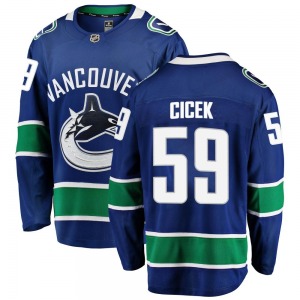 Nick Cicek Vancouver Canucks Fanatics Branded Breakaway Blue Home Jersey