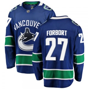 Derek Forbort Vancouver Canucks Fanatics Branded Breakaway Blue Home Jersey