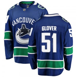 Ty Glover Vancouver Canucks Fanatics Branded Breakaway Blue Home Jersey