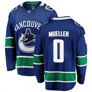 Ty Mueller Vancouver Canucks Fanatics Branded Breakaway Blue Home Jersey