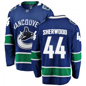 Kiefer Sherwood Vancouver Canucks Fanatics Branded Breakaway Blue Home Jersey