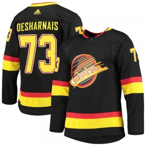 Youth Vincent Desharnais Vancouver Canucks Adidas Authentic Black Alternate Primegreen Pro Jersey