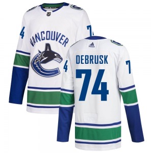 Jake DeBrusk Vancouver Canucks Adidas Authentic White Away Jersey