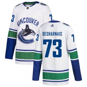 Vincent Desharnais Vancouver Canucks Adidas Authentic White Away Jersey