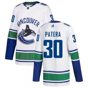 Jiri Patera Vancouver Canucks Adidas Authentic White Away Jersey