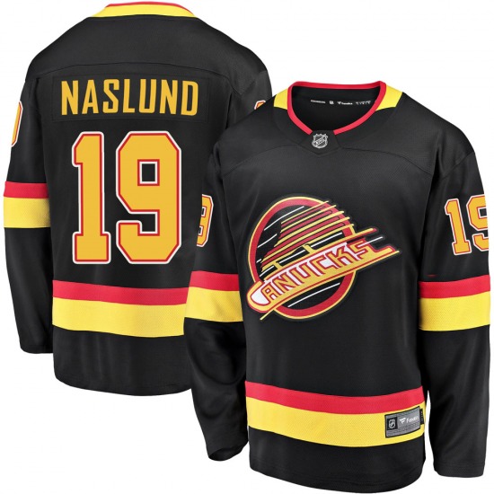 Vancouver Canucks Black Skate Markus Naslund Fanatics Name & Number T- –  Max Performance Sports