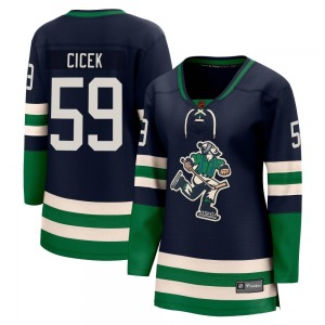 Women's Nick Cicek Vancouver Canucks Fanatics Branded Breakaway Navy Special Edition 2.0 Jersey