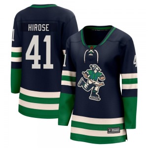 Women's Akito Hirose Vancouver Canucks Fanatics Branded Breakaway Navy Special Edition 2.0 Jersey